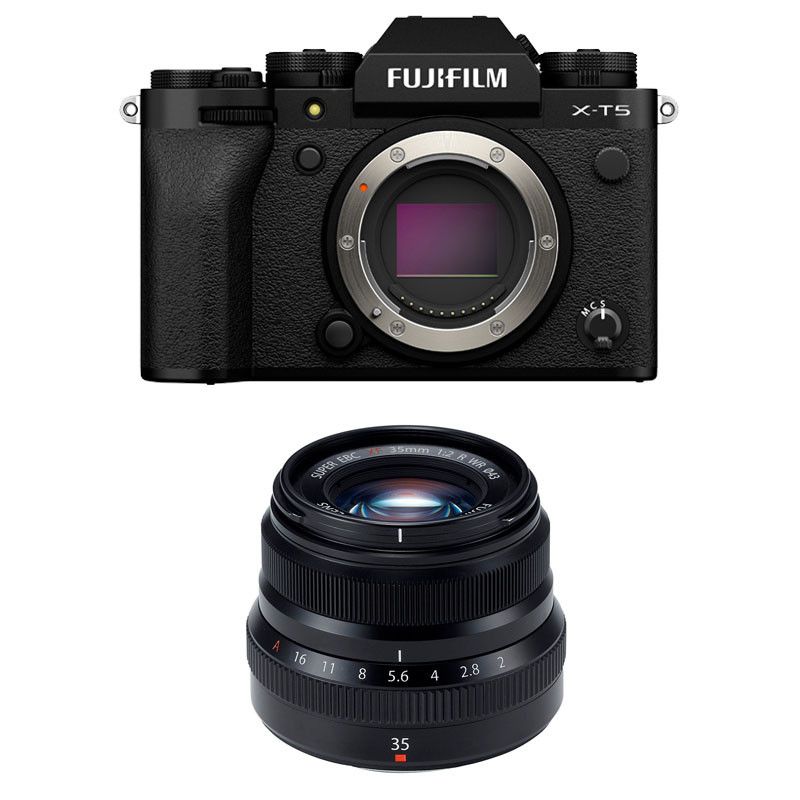 Fujifilm X-T5 Black + 35mm f/2 WR 3-Year Warranty