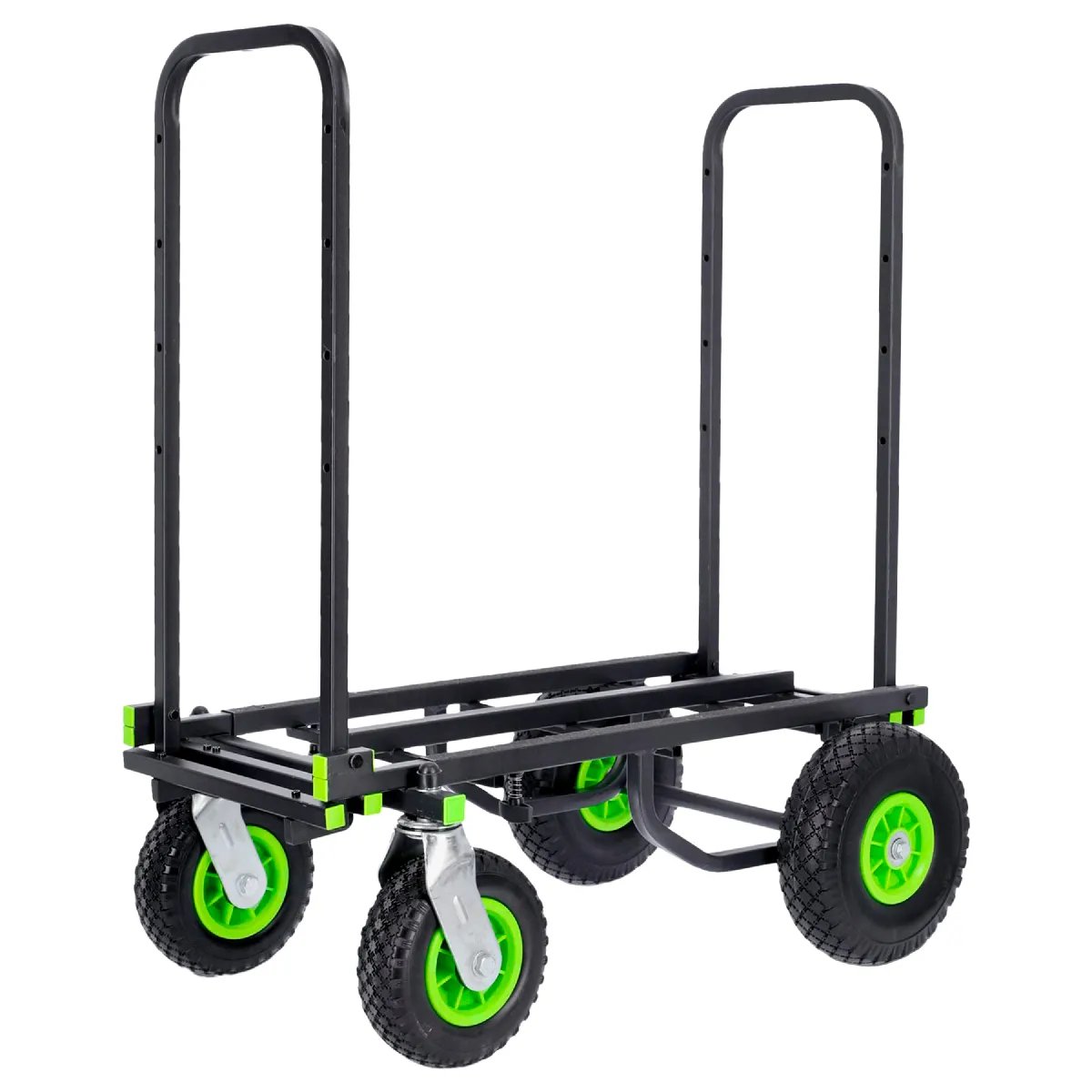 Chariot multifonction extensible Gravity CART L 01 B, acier noir - Dimensions ajustables