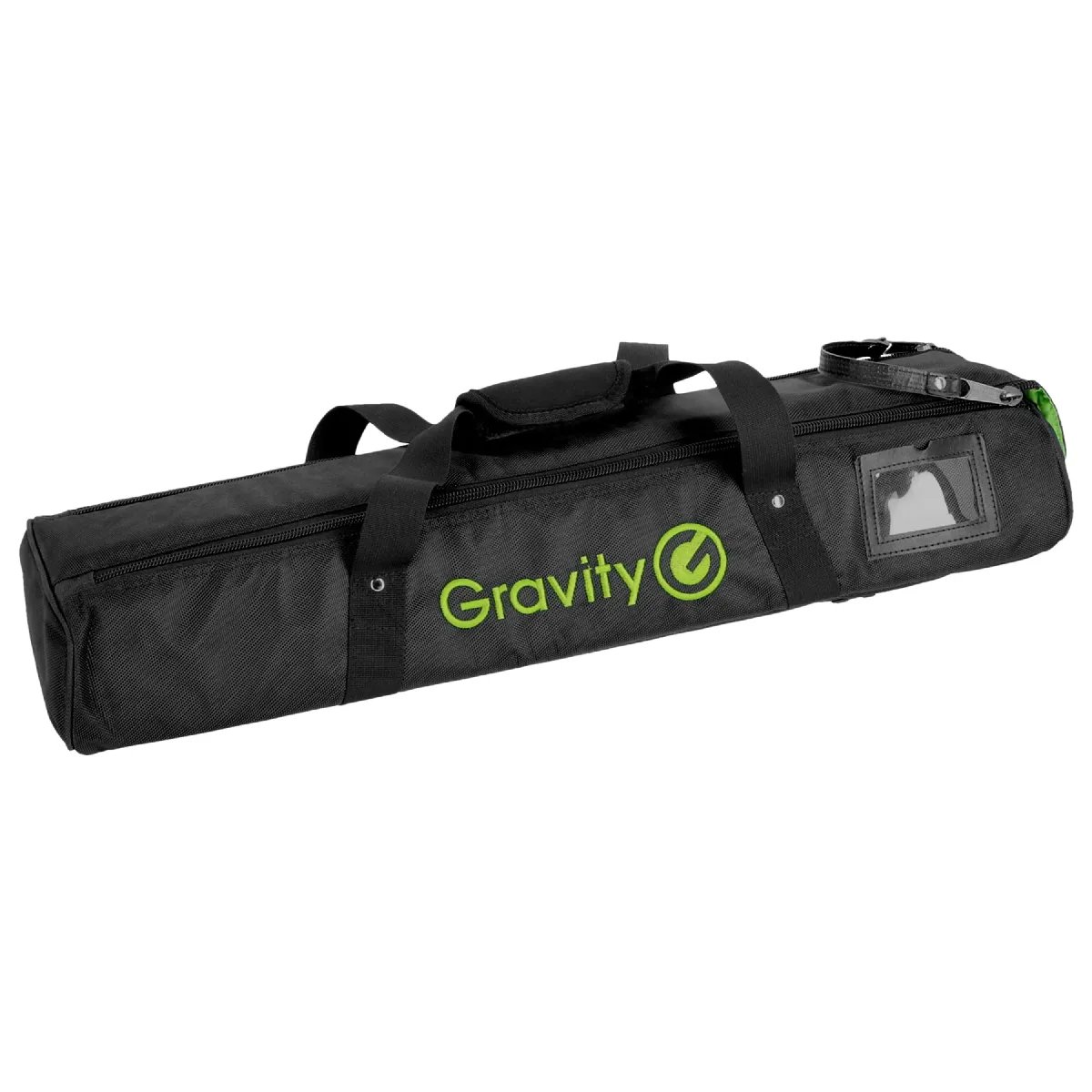Gravity BG SS 2 T B - Black - Travel Stand Carrying Case - Nylon 600D - 15mm Padding - For 2 Stands