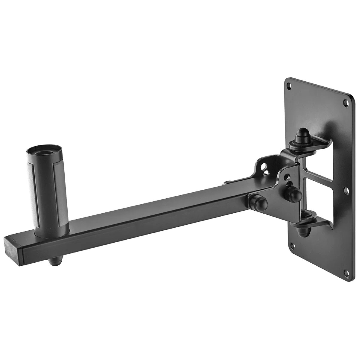 K&M 24169 - Wall Mount Speaker Stand with Ring Lock - Articulating Arm - Steel - Wall Mounting