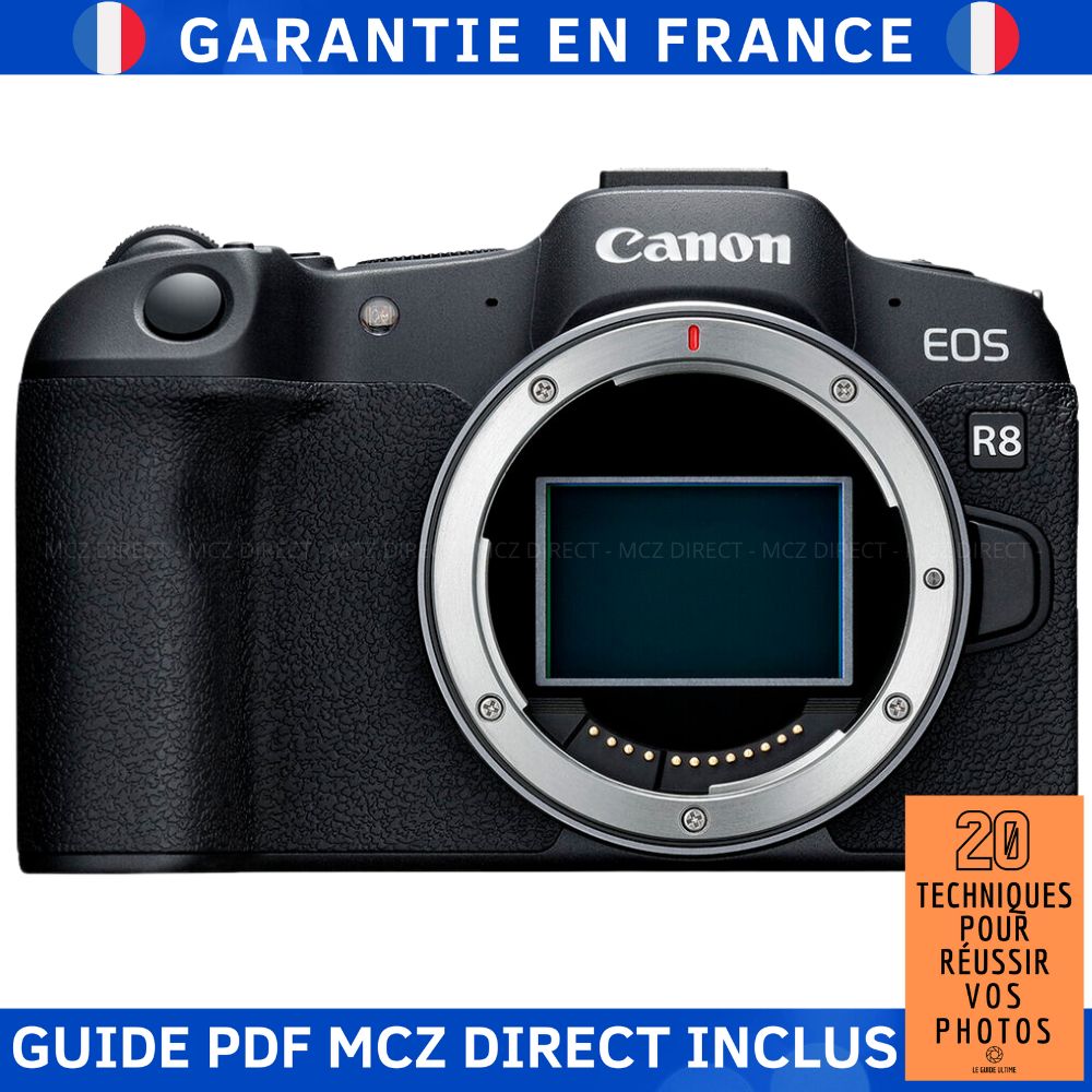 Canon EOS R8 Body Only + PDF Guide - 20 Techniques for Successful Photos