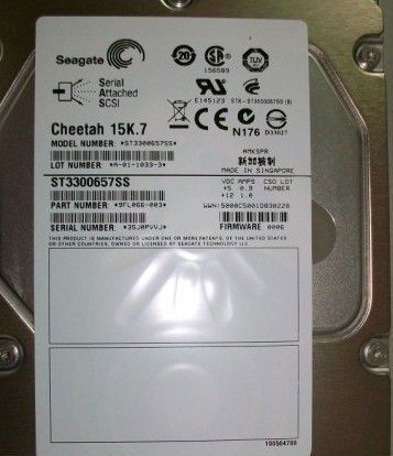 Dell 300GB Internal Hard Drive - 3.5" SAS 6Gb/s, 15000 RPM, Reconditioned