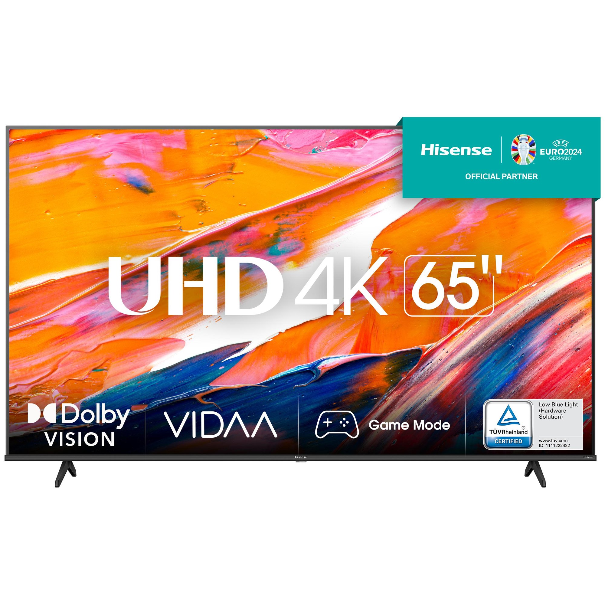 Hisense 65A6K - 65-inch A6K Series LED Smart TV - 4K UHD (2160p) - HDR - Black
