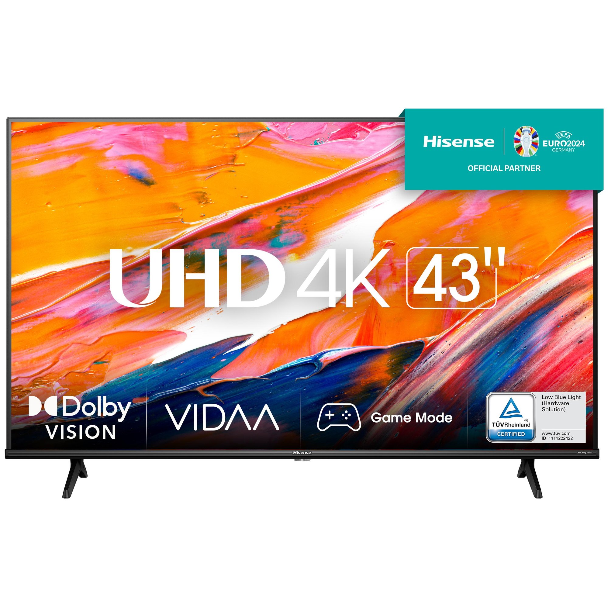 Hisense 43A6K - 43" Smart TV - 4K UHD (2160p) - HDR - LED - Black
