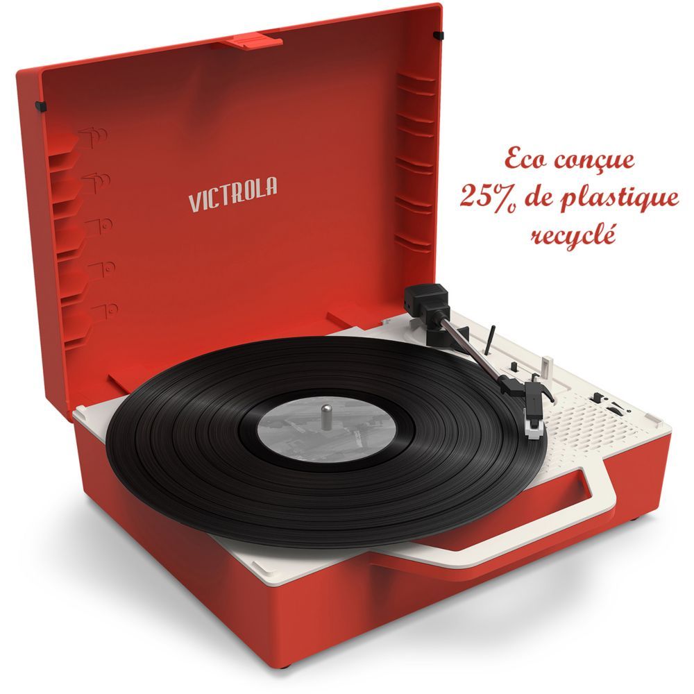 VICTROLA Eco Spin Vinyl Player - Red