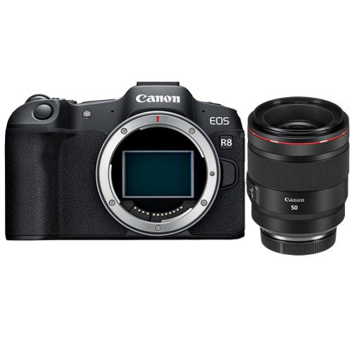 Canon EOS R8 Body + RF 50mm f/1.2L USM Lens