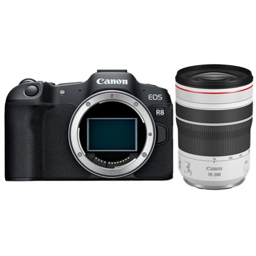 Canon EOS R8 Mirrorless Camera + RF 70-200mm f/4 L IS USM Lens