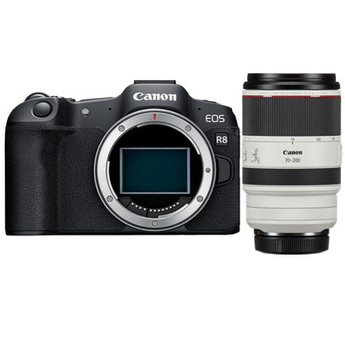Canon EOS R8 Mirrorless Camera + RF 70-200mm f/2.8 L IS USM Lens