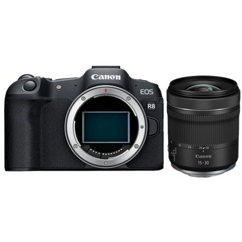 Canon EOS R8 Mirrorless Camera + RF 15-30mm f/4.5-6.3 IS STM Lens