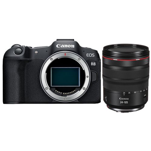Canon EOS R8 Camera + RF 24-105mm f/4L IS USM Lens