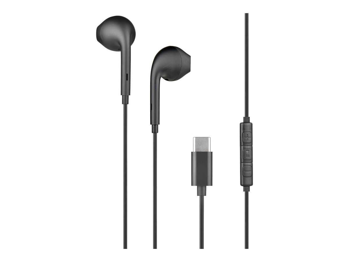 BIGBEN Connected Wired Earbuds with Microphone - Black