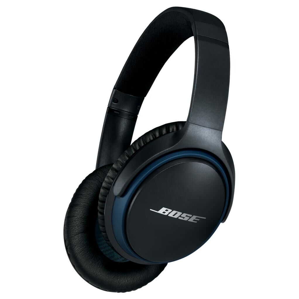 Bose SoundLink Wireless Headphones with Calling and Music Capabilities, Black and Blue