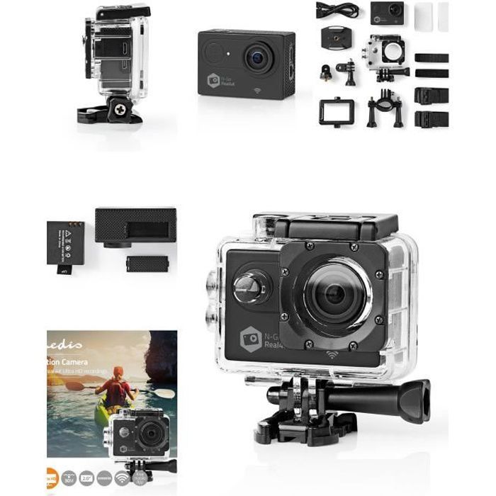 Sport Camera 4K GoPro - 20MP, Waterproof to 30m, 90min Wi-Fi for Android/iOS