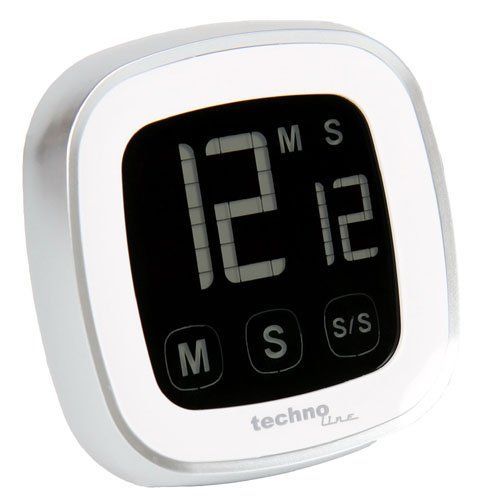 Technoline KT 400 Timer, White/Silver (10x10x10cm)