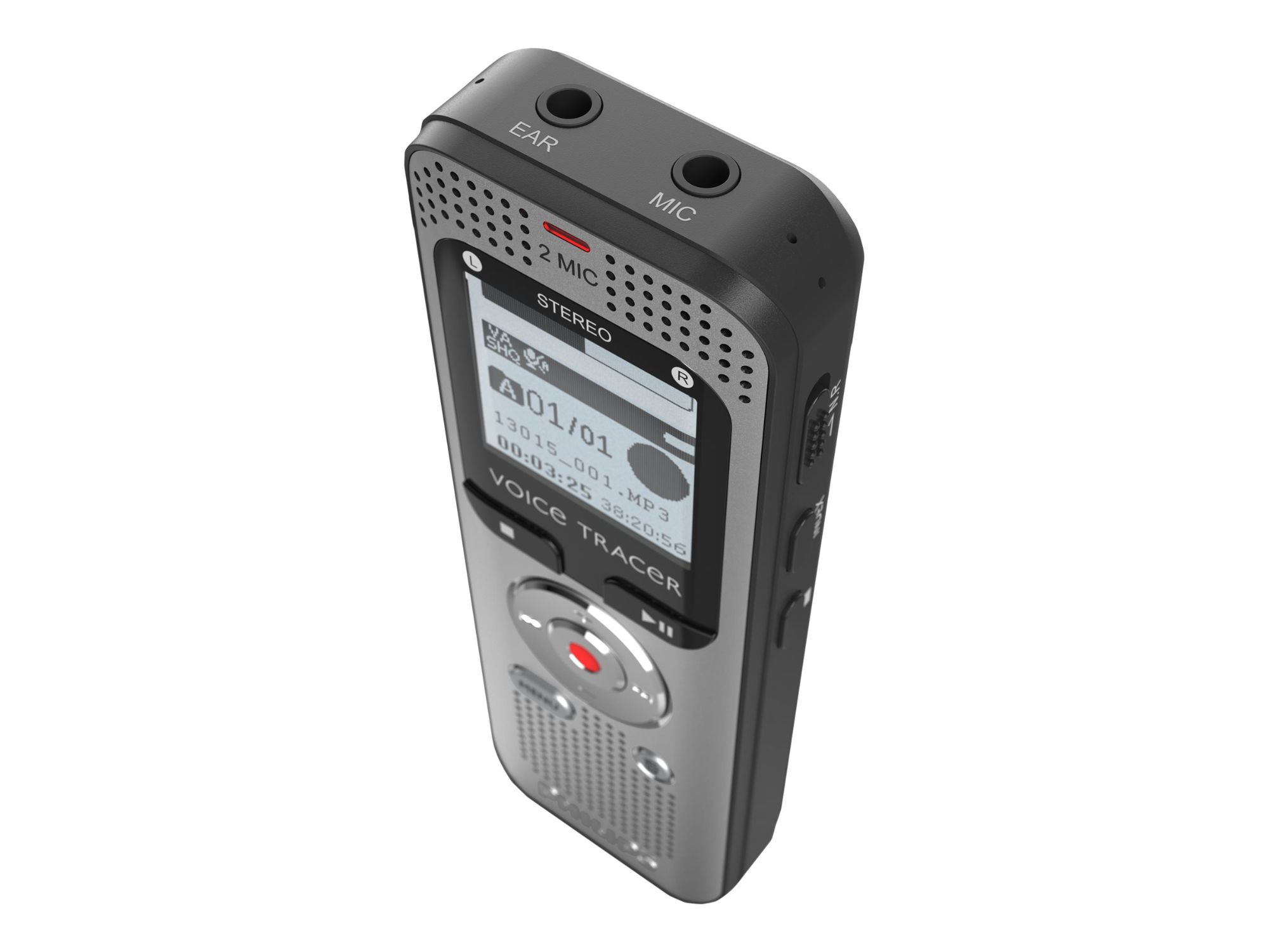 Philips Voice Tracer DVT2015 - Digital Voice Recorder - 8GB - Black, Silver