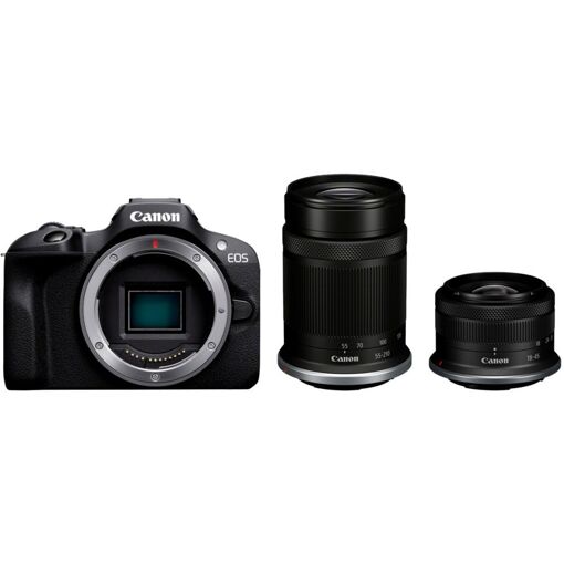 Canon EOS R100 + Objetivos RF-S 18-45mm y 55-210mm
