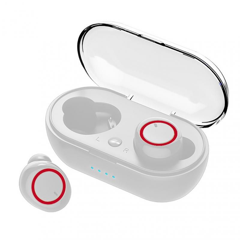 Auriculares inalámbricos Nokksackk Y50 TWS Bluetooth 5.0 Impermeable Bajo Profundo Auriculares verdaderos estéreo sin alambres para deportes