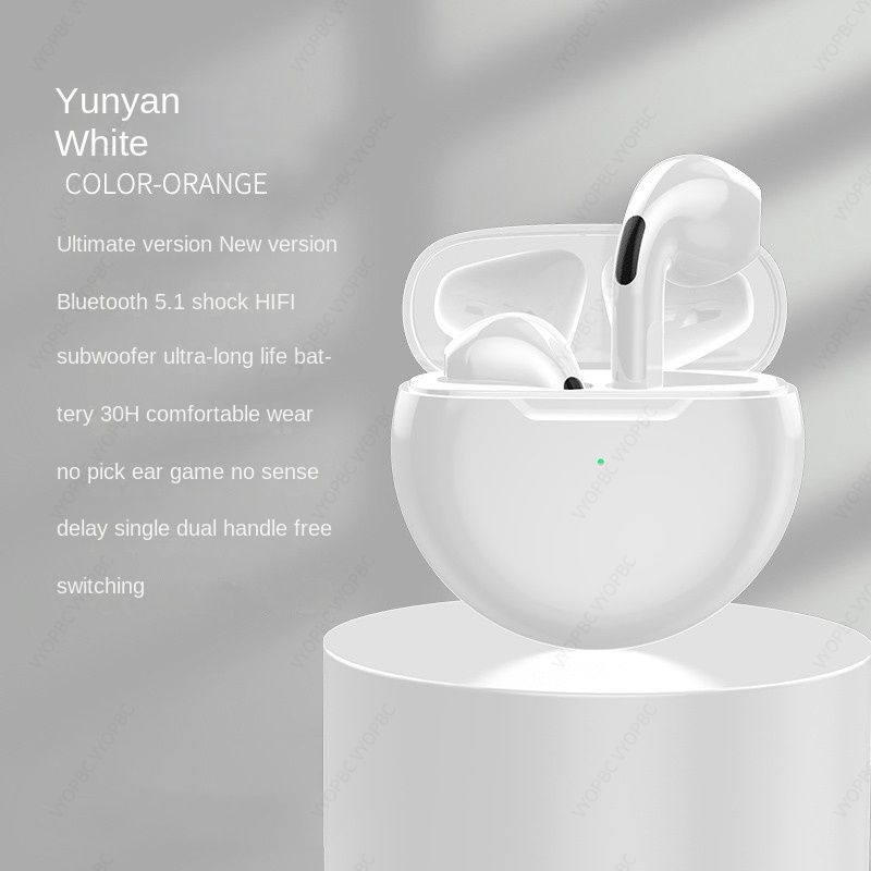 Nokksackk Pro 6 Bluetooth 5.0 Wireless Earbuds with Touch Control