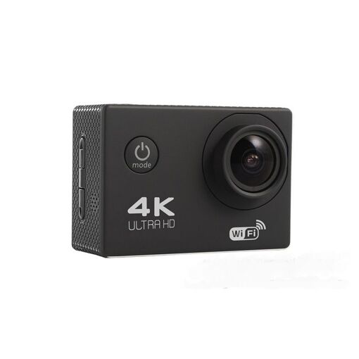 Cámara deportiva Nokksackk - Cámara mini WiFi a prueba de agua con resolución 720p y 30 fps, interpolación 4K, pantalla de 2.0 pulgadas, DVR de video, negro (con tarjeta TF de 32G)