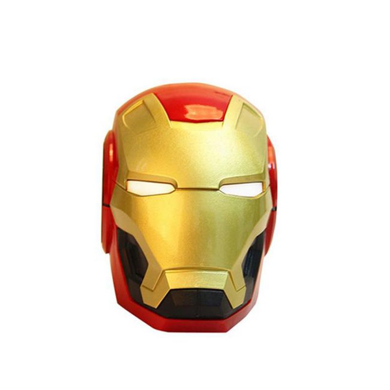 Nokksackk Iron Man Bluetooth Speakers - Mini Portable Hi-Fi Stereo with LED Lighting and Easy App pairing
