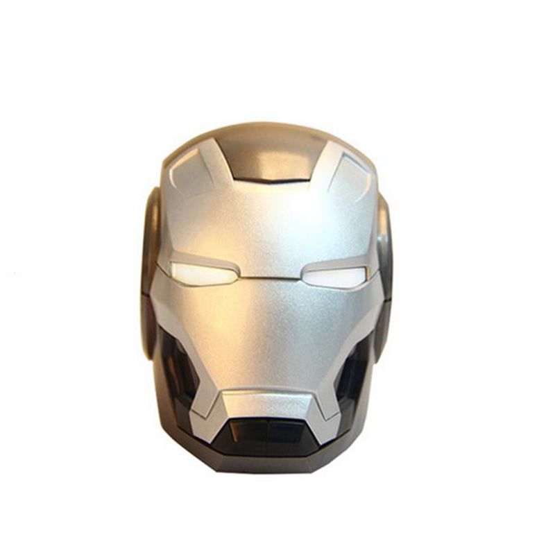 Nokksackk Iron Man Bluetooth Speakers - Hi-Fi Mini Portable with LED Lighting