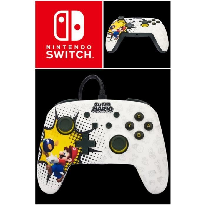 POWER A Mario Bob-omb Blast Official Wired Controller for Nintendo Switch
