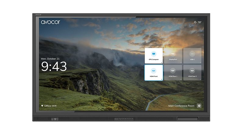 Avocor AVE-6540 - 65" LED Backlit LCD Interactive Digital Signage with Touchscreen - 4K UHD (2160p) 3840 x 2160