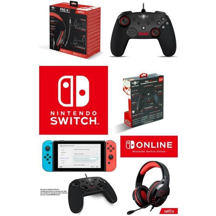 Spirit of Gamer SWITCH PRO-SH3 Gaming Headset - 50mm Speakers - Adjustable Strap - Retractable Microphone