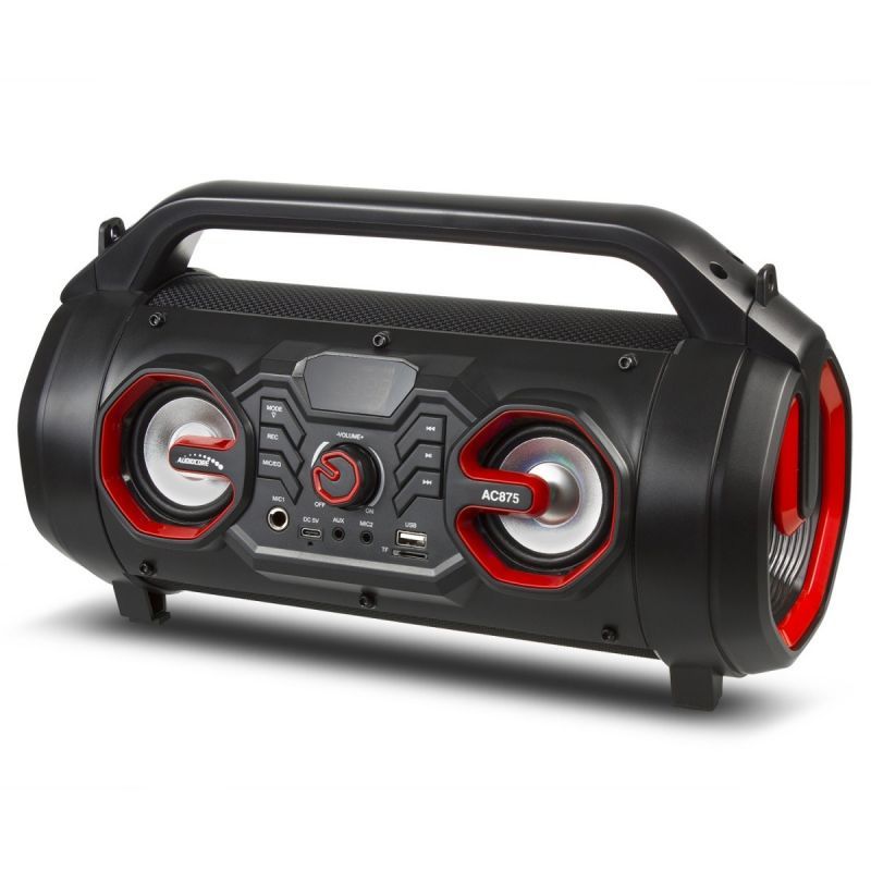AudioCore Bazooka AC875 RGB Bluetooth Speaker (Black)