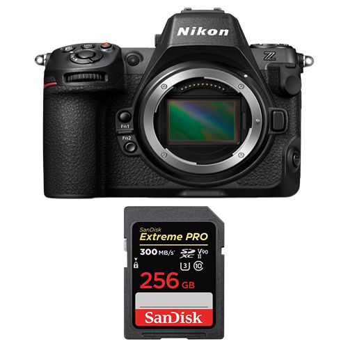 Appareil photo Nikon Z8 Boîtier + Carte SanDisk 256 Go Extreme PRO SDXC UHS-II