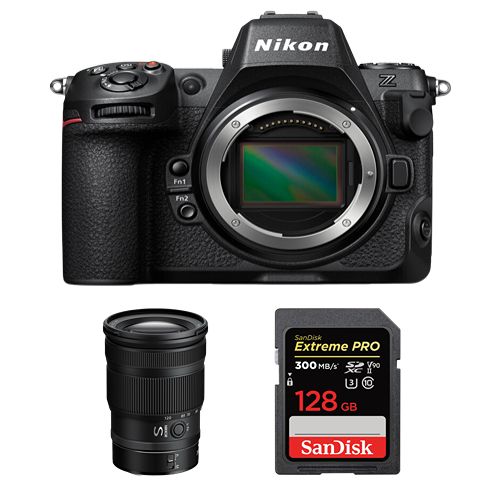 Nikon Z8 Kit with 24-120mm f/4 S Lens + 128GB SanDisk Extreme PRO SDXC UHS-II Card