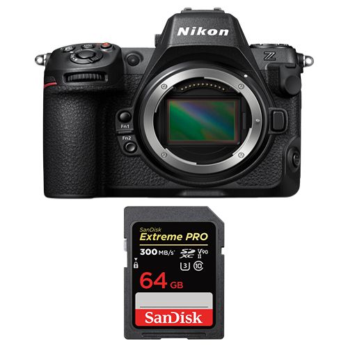 Cámara Nikon Z8 Cuerpo + Tarjeta SanDisk 64GB Extreme PRO SDXC UHS-II