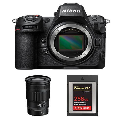 Nikon Z8 Kit with 24-120mm f/4 S Lens and SanDisk 256GB Extreme PRO CFexpress Type B Card