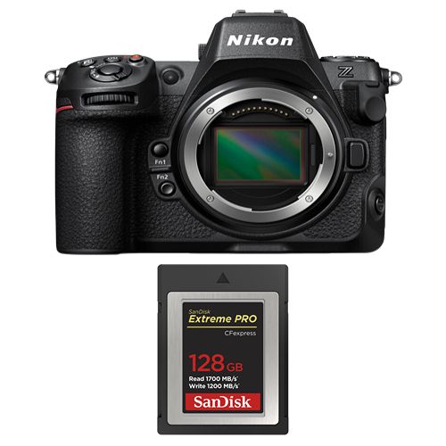 Cámara Nikon Z8 Cuerpo + Tarjeta SD SanDisk 128 GB Extreme PRO CFexpress Tipo B