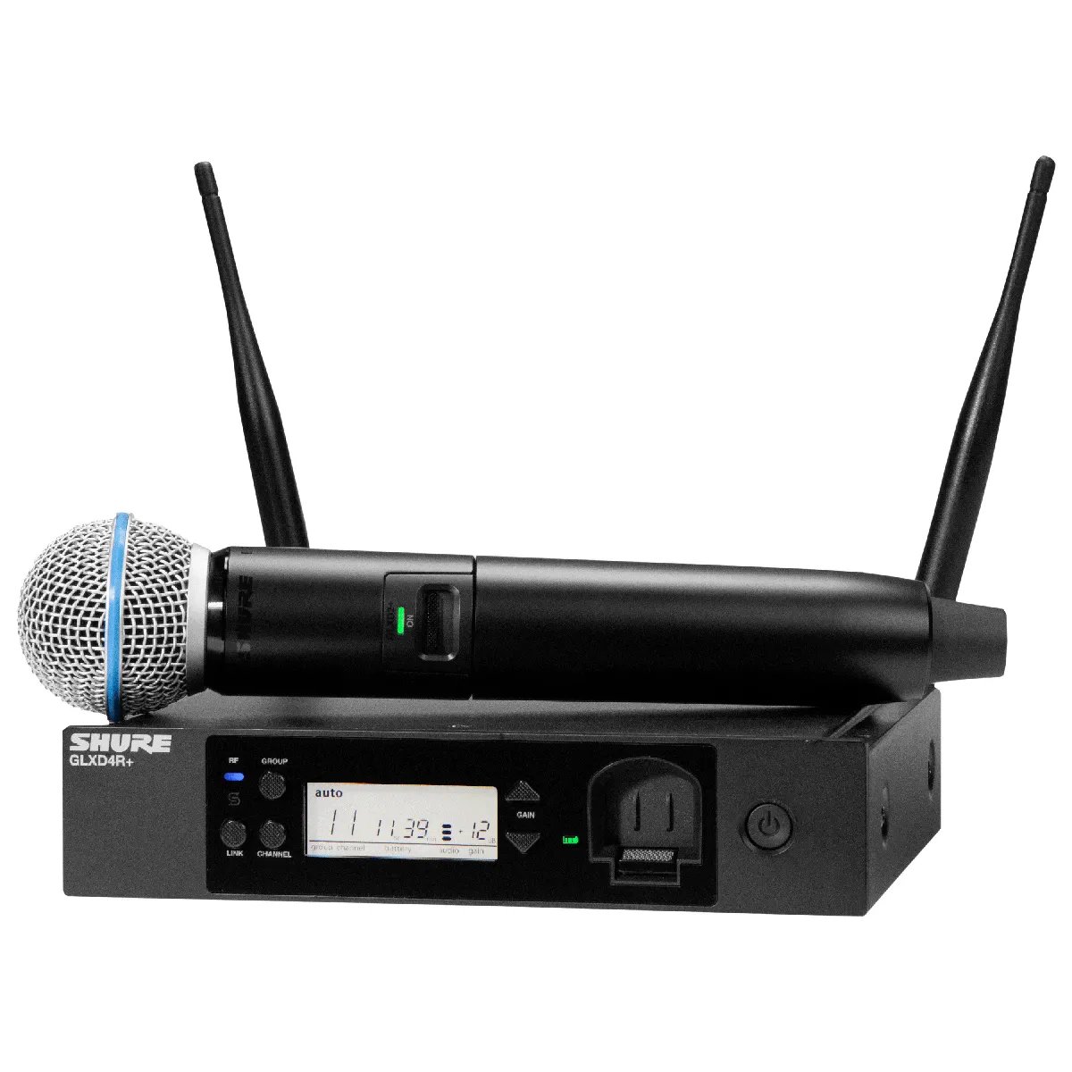 Shure GLXD24R+ B58-Z4 - Système de micro principal sans fil - Bande Z4 (2,4/5,8 GHz) - Montable sur rack