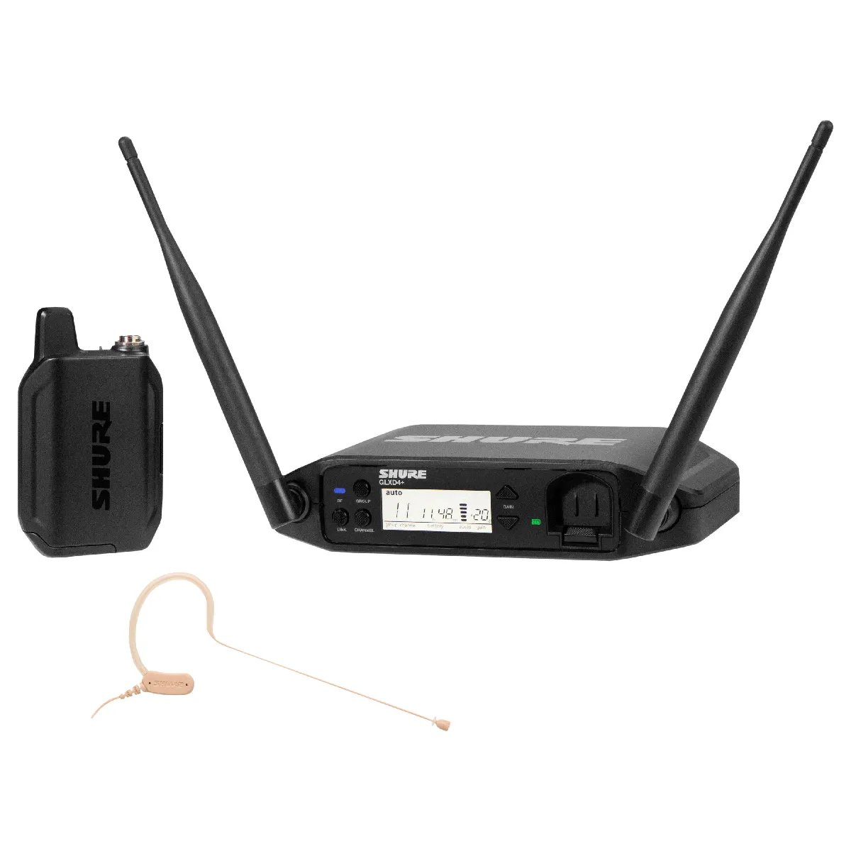 Shure GLXD14+ / MX53 Z4 - Wireless Headset Microphone - Z4 Frequency (2.4/5.8 GHz)