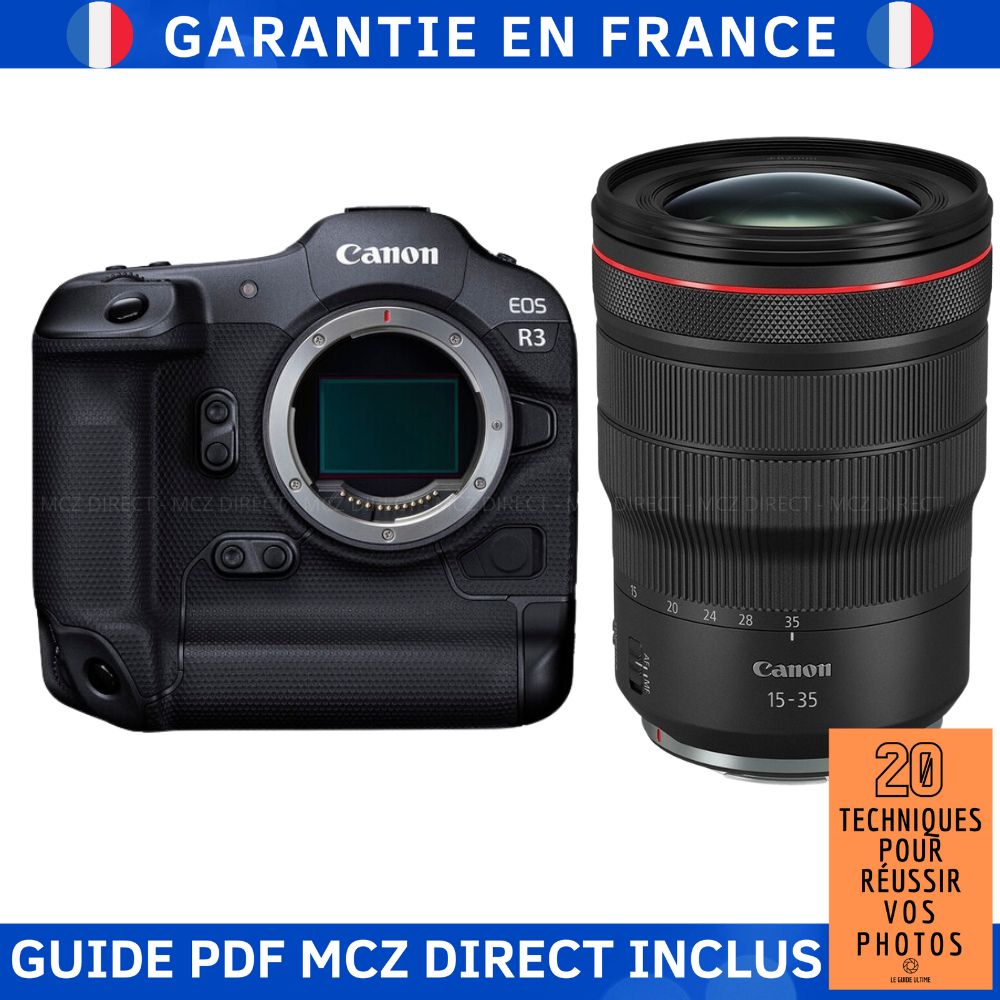 Canon EOS R3 + RF 15-35mm f/2.8 L IS USM + Guide PDF MCZ DIRECT '20 Techniques for Succeeding at Photography
