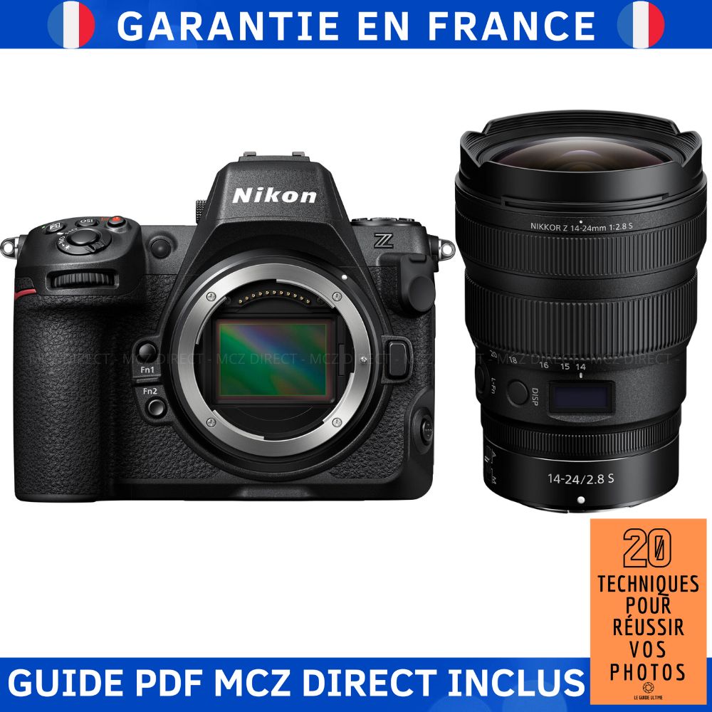 Nikon Z8 + Z 14-24mm f/2.8 S Lens Kit + Guide PDF MCZ DIRECT: 20 Techniques for Succeeding with Your Photos