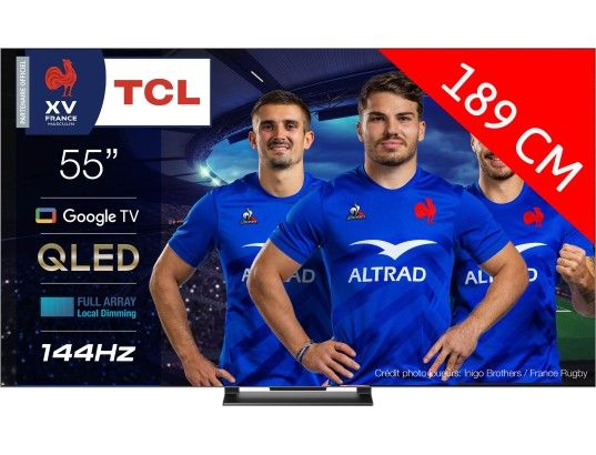 TCL QLED870 Series 75-Inch 4K Ultra HD Smart TV, Black