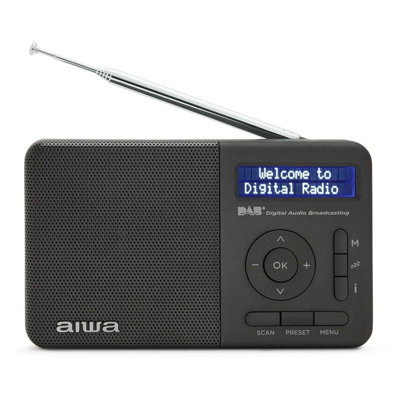Aiwa RD40DABBK Radio - Black, 2000mAh