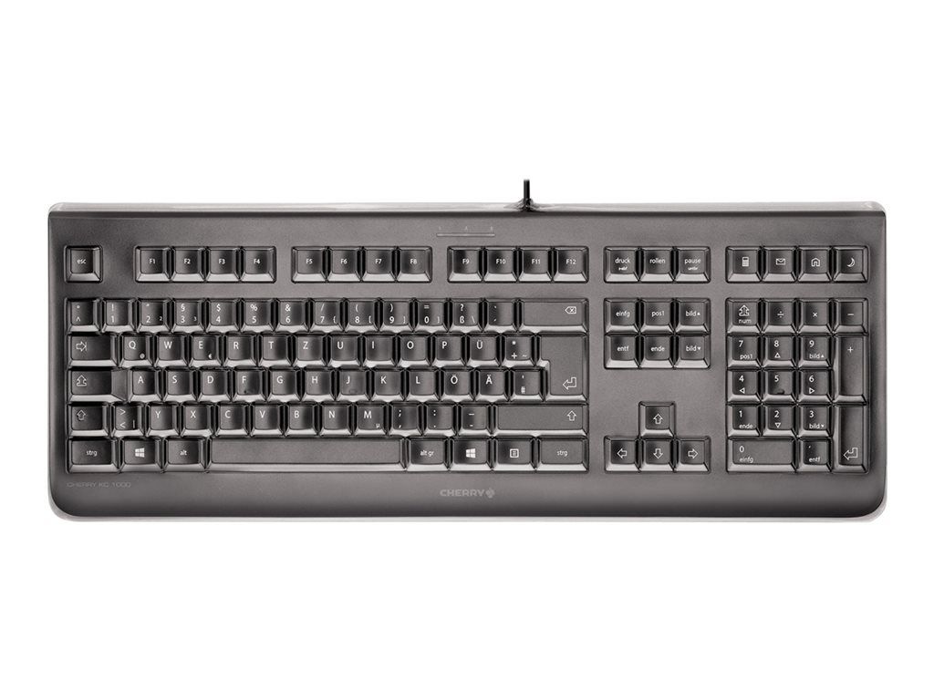 Cherry KC 1068 USB Keyboard, German, Black