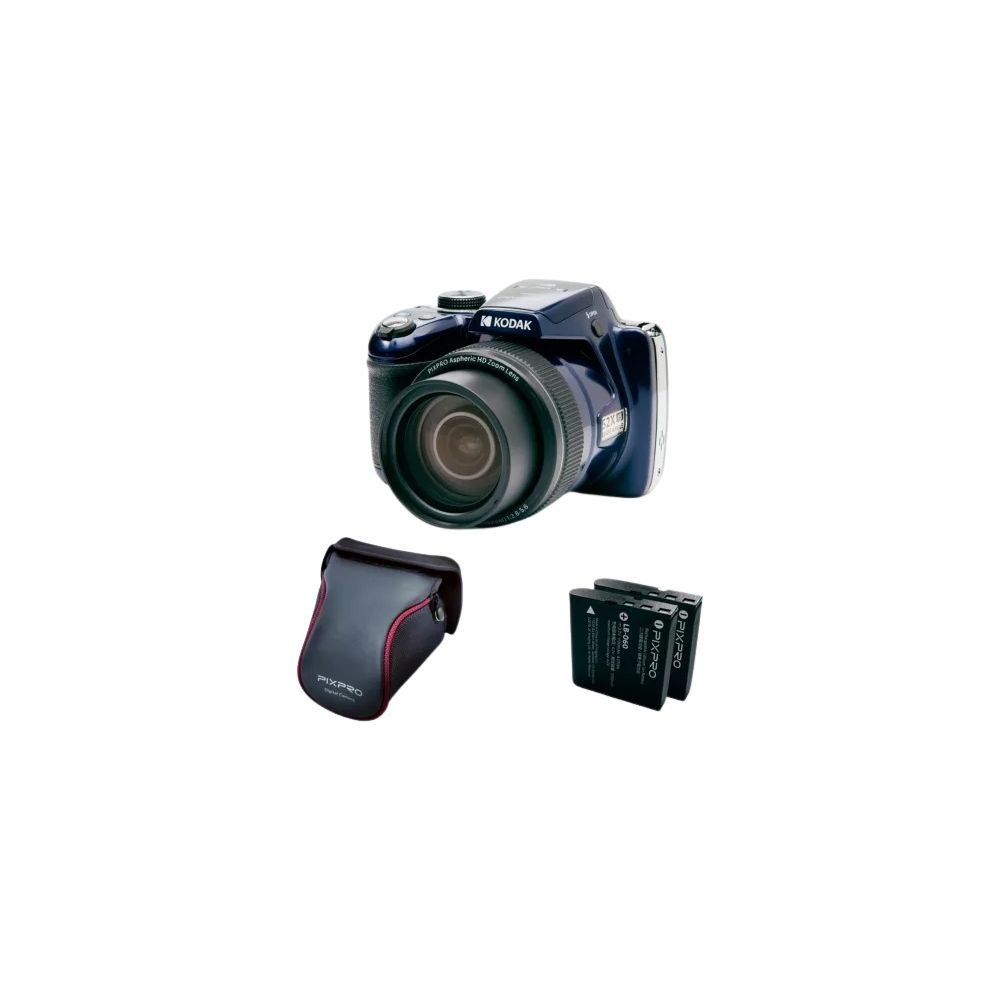 Kodak AZ528 Bridge Camera Blue + 2 Batteries + Case