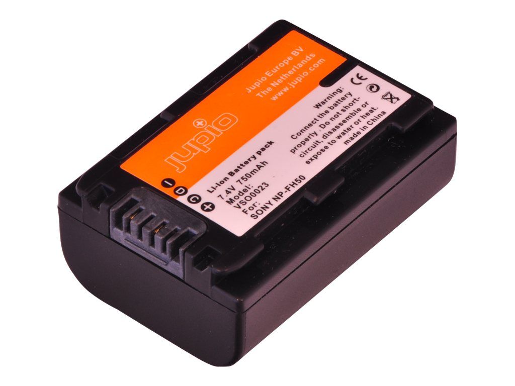 Jupio - 750mAh Li-Ion Camera Battery - Sony Cyber-shot DSC-HX200, Handycam DCR-SR Series