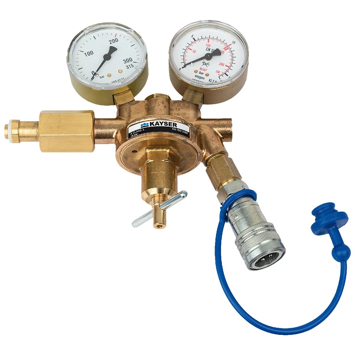 Showtec CO2 Q-Lock Regulator - CO2 Pressure Regulator - CO2 Gas Type - Minimum Gas Pressure: 5 bar