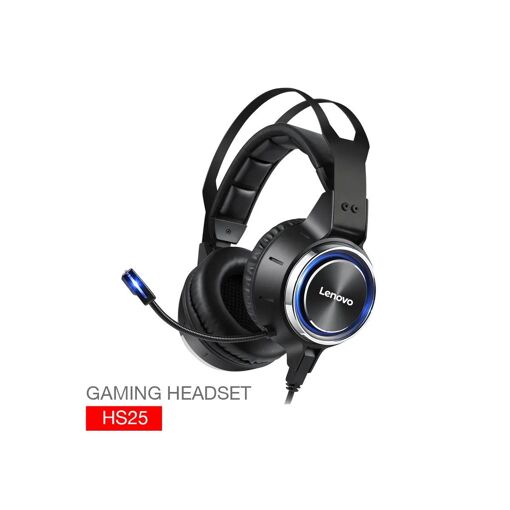 Auriculares de juego Lenovo HS25 con micrófono - Negro