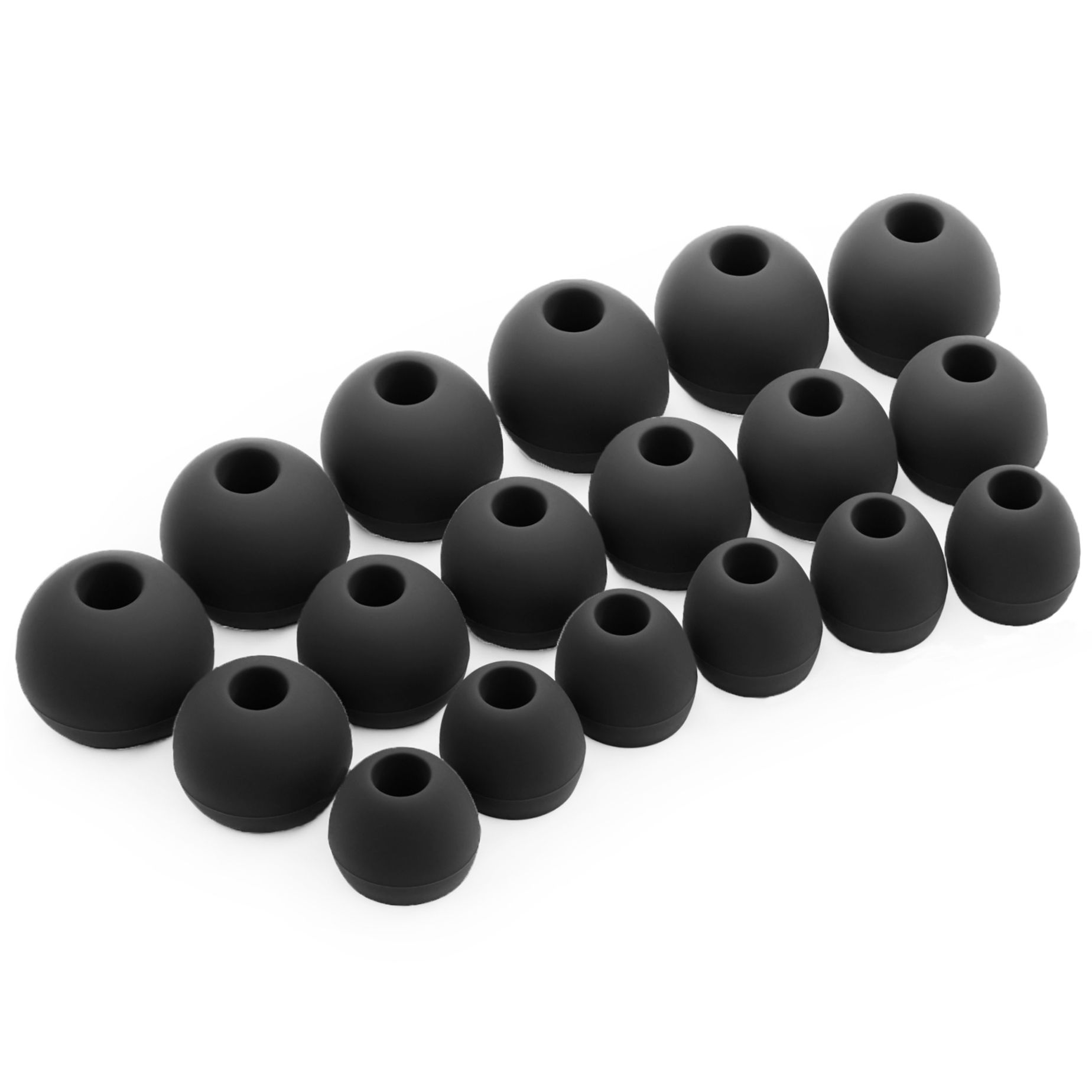 OKULI Silicone Ear Tips (Small, Medium, Large) - 18 Pack