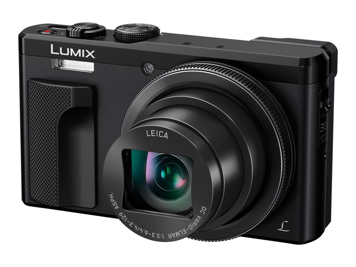 Panasonic Lumix DMC-TZ80EF Digital Camera - Compact, 18.1 MP, 4K/25fps, 30x Optical Zoom, Leica, Wi-Fi, Black