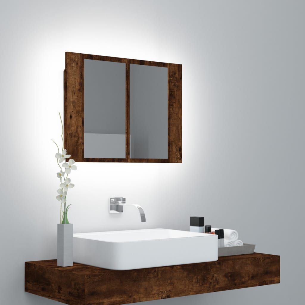 VIDAXL Makeup Organizer with LED Mirror and Background Screen Kit