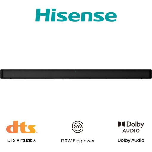 Barra de sonido Hisense HS205G - 2.0 canales, 120 W