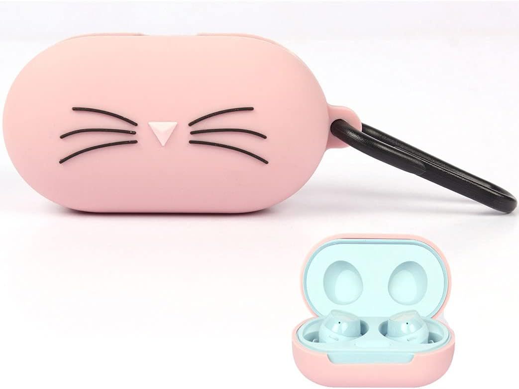 Funda protectora de goma para Samsung Galaxy Buds Plus/2019 - Gato Rosa, por Greatmall